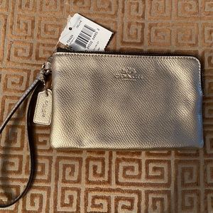 Gold Coach Wristlet